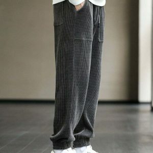 youthful baggy sweatpants sleek drawstring design 2725