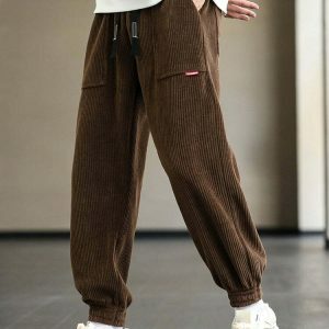 youthful baggy sweatpants sleek drawstring design 4660