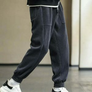 youthful baggy sweatpants sleek drawstring design 5182