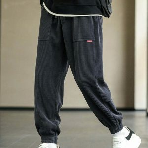 youthful baggy sweatpants sleek drawstring design 5550