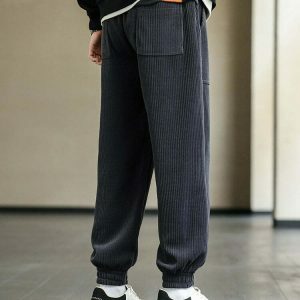 youthful baggy sweatpants sleek drawstring design 8838