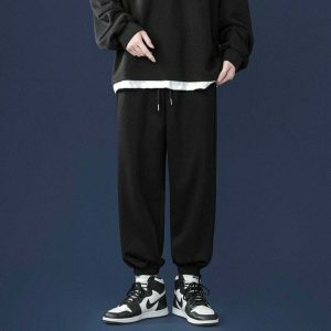 youthful baggy sweatpants straight leg comfort style 6225