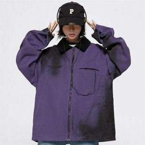 youthful baggy windbreaker jacket   streetwear icon 2861