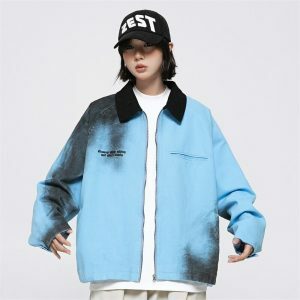 youthful baggy windbreaker jacket   streetwear icon 6507