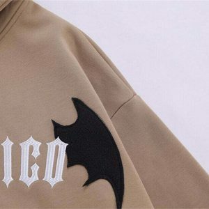 youthful bat wings hoodie zip up design streetwear icon 6922