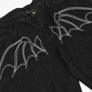 youthful bat wings shorts unique & dynamic streetwear 3596