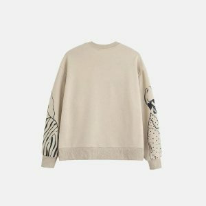 youthful beauty girls print sweatshirt casual & chic 5005