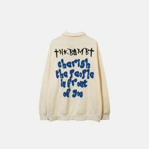 youthful best friends print sweatshirt   iconic & cozy 4414