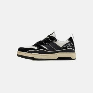 youthful black thick sole sneakers   streetwise & sleek 2942