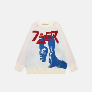 youthful boxer print sweater dynamic streetwear choice 1853