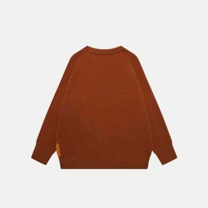 youthful boxer print sweater dynamic streetwear choice 3037