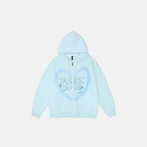 youthful bunny love hoodie   cozy & iconic streetwear 2614