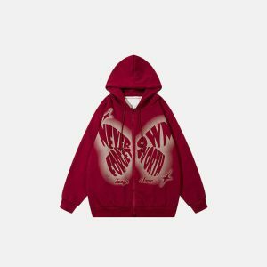 youthful butterfly zip up hoodie streetwear icon 2390