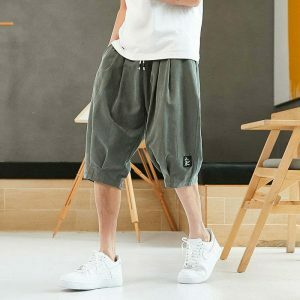 youthful calf length baggy shorts casual & trendy fit 1179