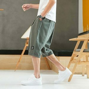 youthful calf length baggy shorts casual & trendy fit 3210