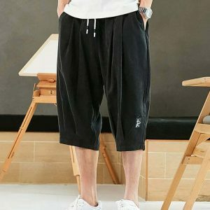 youthful calf length baggy shorts casual & trendy fit 4566