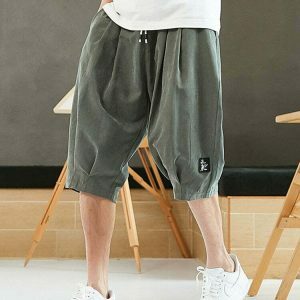 youthful calf length baggy shorts casual & trendy fit 5038