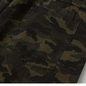 youthful camo cargo pants mid waist & streetwise comfort 7421