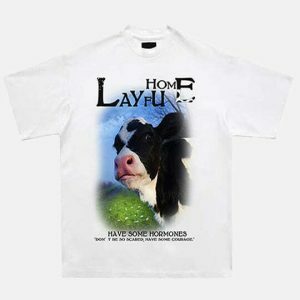 youthful courage cow print t shirt streetwear icon 1468