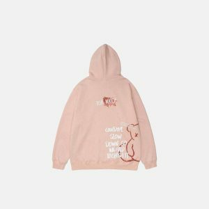 youthful crashed bear hoodie streetwear icon 8053