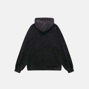 youthful demon print hoodie dynamic & edgy design 4745