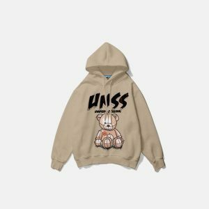 youthful devil bear hoodie casual & iconic streetwear 6165