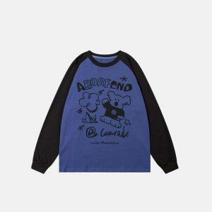 youthful dog landscape print sweatshirt iconic design 5520
