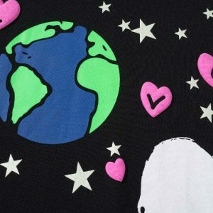 youthful earth love hoodie eco friendly & trendy design 7189