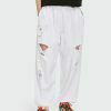 youthful earth ripped sweatpants blank & trendy design 4885