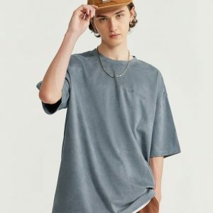 youthful embroidered oversized tee loose & trendy fit 1704