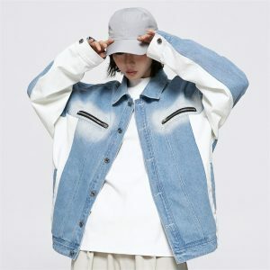 youthful eyes washed denim jacket urban & trendy appeal 5732