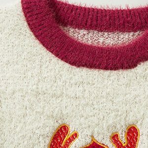 youthful fluffy dragon knit sweater   whimsical & cozy 3353