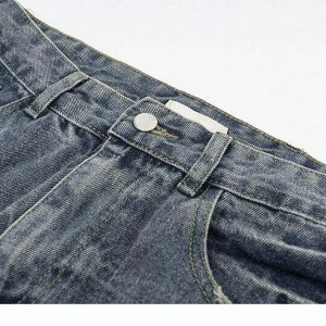 youthful food court embroidered denim urban & trendy 4695