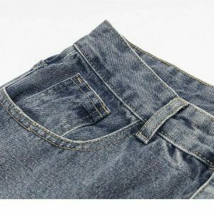 youthful food court embroidered denim urban & trendy 6856