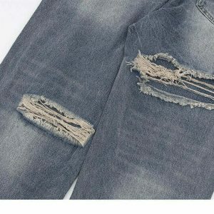 youthful food court embroidered denim urban & trendy 8179