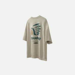 youthful freedom oversized tee   iconic & comfortable 6231