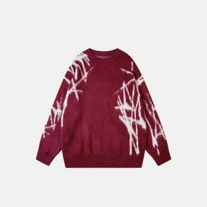 youthful gothic sweater loose & warm streetwear essential 2039