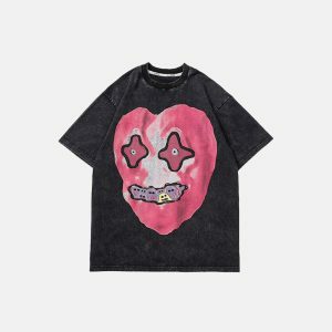 youthful heart monster tee   bold print & streetwear vibe 1186