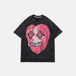 youthful heart monster tee   bold print & streetwear vibe 1257