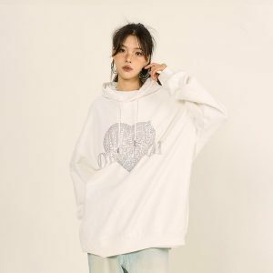 youthful heart print hoodie   chic & custom streetwear 5736