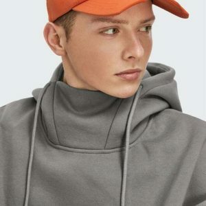 youthful high neck hoodie elevated streetwear design 2677