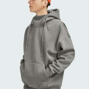 youthful high neck hoodie elevated streetwear design 5867