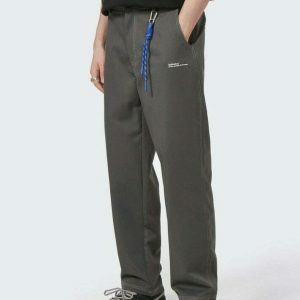 youthful industry blank solid pants   sleek & minimalist design 4701