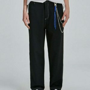 youthful industry blank solid pants   sleek & minimalist design 7955