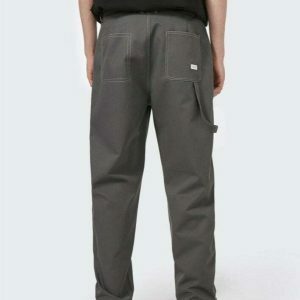 youthful industry blank solid pants   sleek & minimalist design 8380