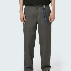 youthful industry blank solid pants   sleek & minimalist design 8487