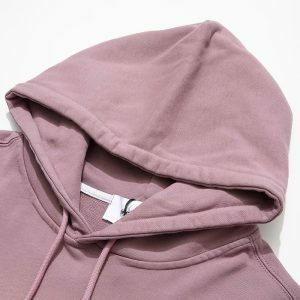 youthful letter embroidered hoodie oversized & trendy 3767