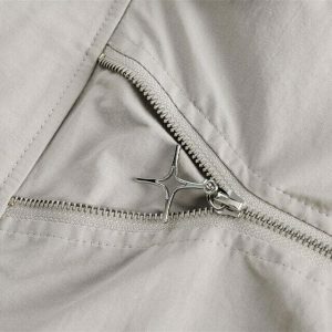 youthful long zip up denim jacket streetwise & sleek 6327