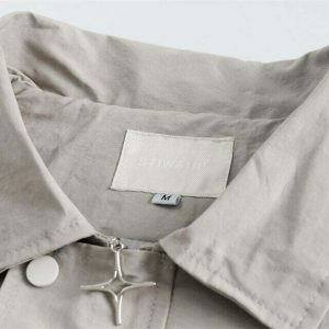 youthful long zip up denim jacket streetwise & sleek 7216