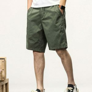 youthful loose cargo shorts casual & trendy streetwear 8956